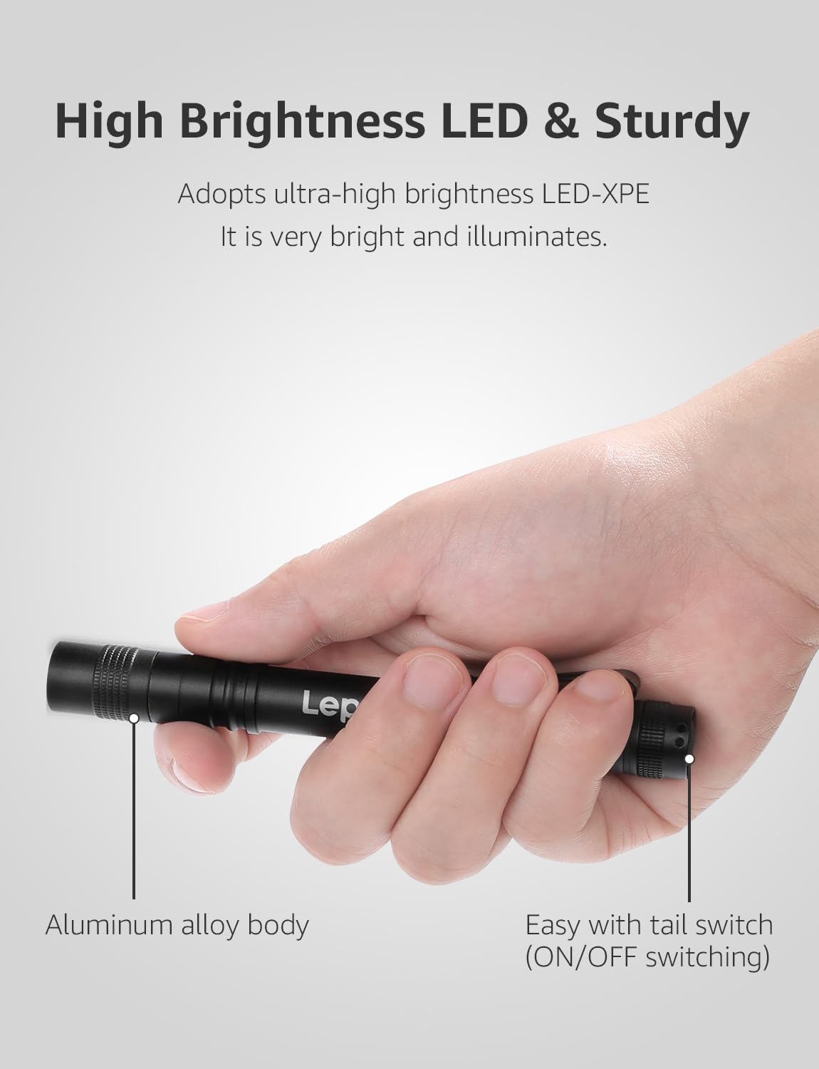 LE LED Pen Flashlights, Lightweight, Mini, Waterproof Pocket Flashlight with Clip, 2 Pack Small Flashlights for Inspection, Work, Emergency - Image 5