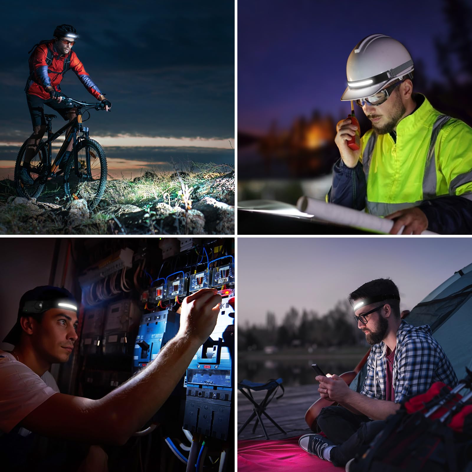 Lepro Headlamp - Super Bright LED Head Lamp Rechargeable with 230°Wide Beam, Adjustable Spotlight, Motion Sensor, 5 Modes, Waterproof Lightweight Headlight Flashlight for Camping Running - Image 9