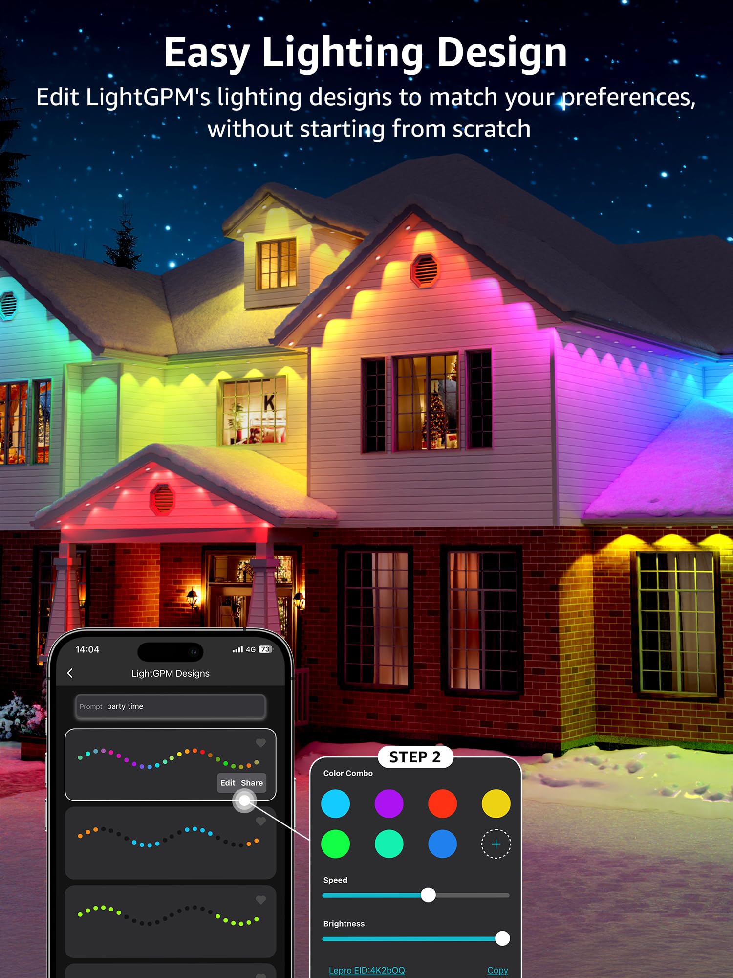 Lepro Permanent Lights Accessories Only – 25 ft Permanent Outdoor Lights Single Strand Without Adapter and in-line Controller - Image 8