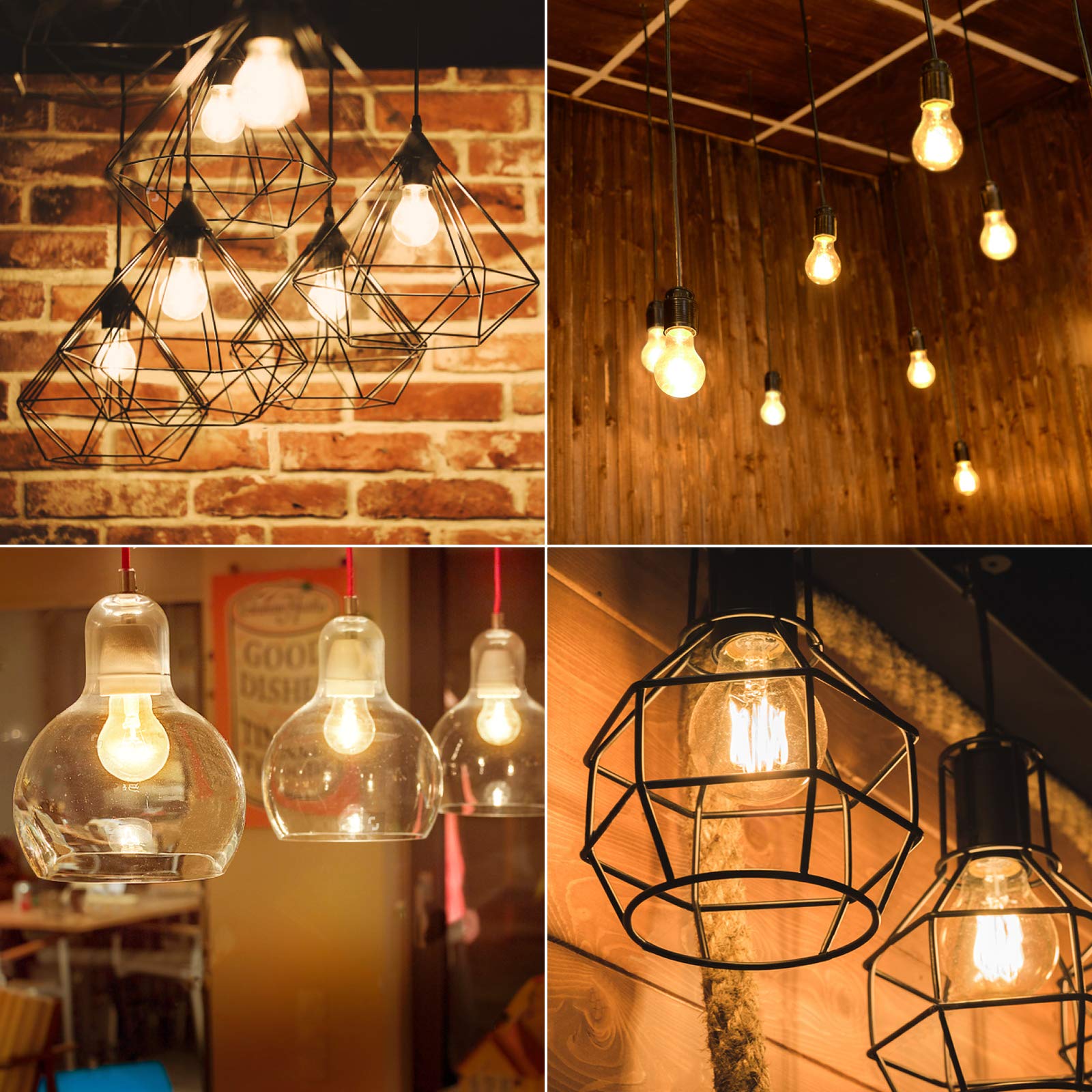 Lepro Vintage LED Bulbs, Dimmable Filament Bulb, 8W 800LM, 60W Equivalent, 2700K Warm White, Classic Clear Glass, A19 Shape, E26 Base, Pack of 5 - Image 7